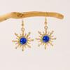 Pendientes de cristal de sol estilo bohemio retro para hombres y mujeres, con personalidad, tendencia punk, accesorios sencillos que combinan con todo.