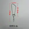 Clipe de Peixe para Pesca com Isca com Argola em 8, Fivela Trava de Peixe, Equipamento de Pesca com Borda Chanfrada