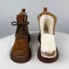 Botines estilo Martin de gamuza con suela gruesa para mujer, colección otoño/invierno 2026, con punta ancha, suela de plataforma y forro de felpa, estilo Chelsea, y botines cortos estilo Birkenstock