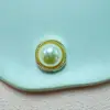 Materiais Artesanais DIY Ornamentos Redondos em Forma de Coração de Pérola Flor Rosa Camélia Acessórios de Material de Resina Atacado em Estoque