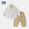 Conjunto de Ropa de Otoño para Niños Conjunto de Camisa y Pantalón Largo para Niños Pequeños Ropa Infantil Pantalones Casuales para Bebé Camisa Infantil Primavera y Otoño Moderno
