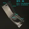 En stock caja de blíster plegable PET transparente caja universal para ferretería caja de embalaje para productos electrónicos caja de PVC