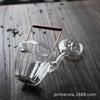 Tetera de estilo japonés de vidrio resistente al calor hecha a mano martillada tetera pequeña Pu'er té negro viga elevadora tetera hirviendo juego de té Kung Fu