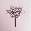 Cartão de Bolo Acrílico Original Feliz Dia das Mães Feliz Dia das Mães Decoração Criativa de Bolo com Amor