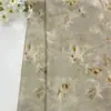 Tela con estampado floral y de hojas Doris en tonos azul bruma y verde, nueva ropa para mujer estilo chino, falda, blusa, tela floral