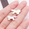 Colgante de Unicornio Pony de Dibujos Animados de Esmalte de Aleación Accesorios para Collar Pendiente Llavero Hechos a Mano DIY