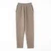 Pantalones de lana para mujer 100% lana pura pantalones de invierno pantalones de abuela pantalones de punto de cachemira ropa exterior para mujer pantalones de harén con pierna cónica pantalones de rábano
