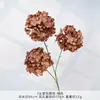 3 Flores de Hortensia Nieve Artificial, Flores Falsas, Flores Hechas a Mano para Bodas, Flores de Seda para Decoración de Escenas de Boda y Arreglos de Piso