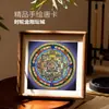 18cm Vajra Mandala Nepal Thangka Puro Pintado a Mano Sala de Estar Salón Budista Tamaño Pequeño Mesa Colgante Pintura Artística Decorativa