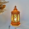 Portavelas Hexagonal Lámpara de Viento Electrónica Navideña Brillante Decoración Escena Atmósfera Adorno de Luz de Vela Luz Led para Uso Doméstico