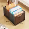 Caja de almacenamiento de libros de gran capacidad con ruedas, cesta de almacenamiento móvil para mochilas de estudiantes de secundaria, organizador de libros para el aula