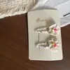 Novo Presilha de Cabelo Infantil com Laço Floral de Renda Amarelo e Rosa Presilha Lateral Presilha para Franja
