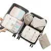 Bolsa de Almacenamiento de Viaje Personalizada Juego de Siete Piezas para Organización de Equipaje y Ropa Bolsa para Viaje de Negocios Ropa y Zapatos Bolsa de Almacenamiento de Viaje