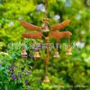 Campanilla de Viento Libélula Transfronteriza Decoración de Patio y Jardín Libélula con Cascabeles Campanilla de Viento