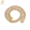 Cadena Cubana de Burbujas Transfronteriza Europea y Americana Cierre de Pinza de Langosta Accesorios de Collar de Circonita Joyería Hip-Hop Personalización