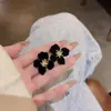 Pendientes de Flor de Felpa para Otoño e Invierno para Mujer, Modernos y Versátiles, Elegantes y Únicos, Pendientes de Botón Recubiertos al por Mayor