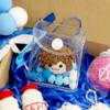 Bolsa de Almacenamiento Transparente para Muñecas, Colgante de Hilo de Crochet a Prueba de Polvo para Muñecas, Bolsa de Viaje de Alta Transparencia para Figuras de Arcilla