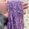 Jade Branco Natural Quadrado Amethysta Otimizada Cristal Morango Água-Marinha Contas Quadradas Acessórios para Joias DIY Produtos Semi-Acabados