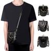 Bolso Cuadrado Pequeño Retro de Cuero PU Medieval con Remaches Diseño Original Nicho Bolso de Hombro para Mujer Versátil Bolso de Hombro de Axila