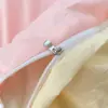 Nuevo Estilo Ins Color Sólido Dos Tonos Algodón Lavado Juego de Cuatro Piezas Sábana Suave y Sencilla Funda Nórdica Cama de Dormitorio Estudiantil Juego de Tres Piezas 4