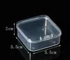 5.5Pp Caixa Plástica Transparente Pequena Retangular Caixa para Anzóis de Pesca Joias Caixa de Armazenamento para Equipamentos de Pesca Caixa para Protetores Auriculares Anti-Ruído
