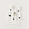 Chaleco para Bebé para Primavera y Otoño, Chaleco de Canalé de Cintura Alta que Protege la Barriga, Top sin Mangas Antifrío de Algodón Puro Clase A para Bebé