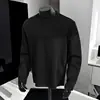 Sudadera de béisbol para hombre de estilo americano, moderna, para primavera y otoño, color liso, cuello redondo, retazos, top simple, versátil, holgado y a la moda