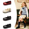 Zapatos para caminar de bebé niña, para bebés y niños pequeños de suela blanda, antideslizantes, zapatos pequeños de cuero, para niñas de 1 a 3 años, estilo nuevo de primavera, zapatos transpirables