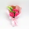 Día del Maestro Ramo de Flores de Jabón Día del Maestro Flor de Simulación Creativa 3 Ramos de Jabón Evento de Fiesta Anual Regalos para Invitados