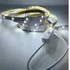 Fita de LED 3V 2835 Monocromática Luz Branca Fria 30 LEDs 60 LEDs 8mm com Fita de LED Autoadesiva Luz Suave Espelho de Maquiagem Moldura de Foto Luminosa