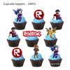 Suministros para Fiesta de Cumpleaños 2 Mundo Virtual Roblox Transfronterizo Plato de Papel Servilleta Mantel Decoraciones Tema de Juego