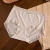 Ropa interior de Modal para mujer de los 80, Mezcla de seda, Sin costuras, Antibacteriana 10A, Entrepierna de algodón puro, Bragas de triángulo de cintura media para mujer
