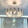 Lustre de Cristal de Luxo Leve Pós-moderno Simples Atmosférico Lâmpada de Sala de Estar Lustre de Restaurante Criativo Personalizado Lâmpadas de Quarto