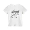 Camiseta de Manga Corta con Diseño de Estampado de Letras Americanas Nuevo de Verano para Mujer, Ropa Exterior Casual, Camiseta Básica Versátil para Mujer