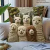 Funda de Almohada Popular de Amazon con Estampado Imitación Cachorro 3D Estilo Bohemio Cojín Impreso para Sofá Venta al por Mayor