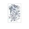 Pegatinas de Tatuaje de Jugo Transfronterizo, Semipermanentes, Impermeables, Resistentes al Sudor, No Reflectantes, Flor Pequeña Herbal en el Brazo, Personalizadas, Modernas y de Alta Gama