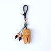 [Increíble] Colgante de madera llavero/cadena para teléfono móvil unisex adornos para bolso de todo tipo