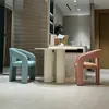 Sillón de Diseñador de Alta Gama, Silla para Reuniones de Hotel, Silla de Maquillaje, Silla de Comedor para Restaurante, Sillón de Cafetería Lounge Estilo Italiano de Lujo Ligero
