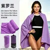 Toalla de Playa de Felpa Doble Cara Secado Rápido Absorbente Microfibra Portátil Toalla de Baño Toalla de Playa Portátil para Playa Natación