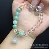 Pulseira Fantasma Verde Natural Original Feminina Design DIY Pulseira de Cristal Contas Vazadas Fantasma Verde 2024 Novo