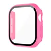 Adecuado para Apple Watch 12, carcasa de reloj, carcasa integrada y cubierta protectora de película para Apple Watch S12, carcasa mate de PC