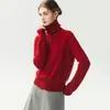 Diseño reversible~ Cárdigan de punto de cachemira suave súper elegante para mujer, cuello alto, corte holgado, chaqueta suéter cálida