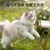 Set de Correa para Gato Transfronterizo, Arnés Tipo Chaleco, Collar para Perro Pequeño, Set de Viaje con Correa para Pasear al Perro