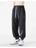Pantalones jogger de verano finos y de corte ajustado, estilo americano moderno, transfronterizos, para hombres y adolescentes, corte holgado, secado rápido, pantalones largos casuales