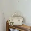 Bolso de Mano de Moda Transfronterizo Bolso Tote Pequeño para Mujer Otoño 2026 Nuevo Simple Color Sólido Textura Versátil Bolso de Hombro Único Cruzado