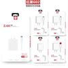 Hongguo No. Cable de datos con cabezal de carga rápida de 2,4 A para 2 cargadores Android tipo C y Apple.