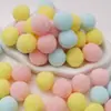 Poliéster Color Alta Elasticidad Pompon Bola de Felpa Pequeña Niños de Jardín de Infancia DIY Decoración Hecha a Mano Material Accesorios Pompon Pequeño