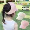Gorra de Béisbol Abierta para Niñas Amigable con la Cola de Caballo, Gorra de Ala Fina para Niñas Pequeñas, Nueva Gorra de Sol Primavera y Verano 2025 para Niñas