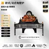 Tonglubao Jaula de Pájaros Estilo Francés Chimenea Eléctrica Calentador de Llama de Aluminio Fundido Sala de Estar en Casa Decorativo Núcleo de Chimenea Atomizado
