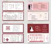 Fotos Ingressos de Cinema Passagens Aéreas Recibos Convites Convites de Casamento Convites Criativos Casamento Europeu Suprimentos para Casamento Convites